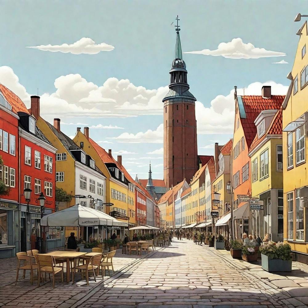Street Scene In Copenhagen 1