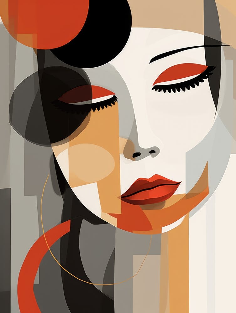 Abstract Woman'S Face 13