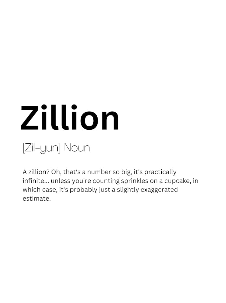 Zillion - Définition Signification