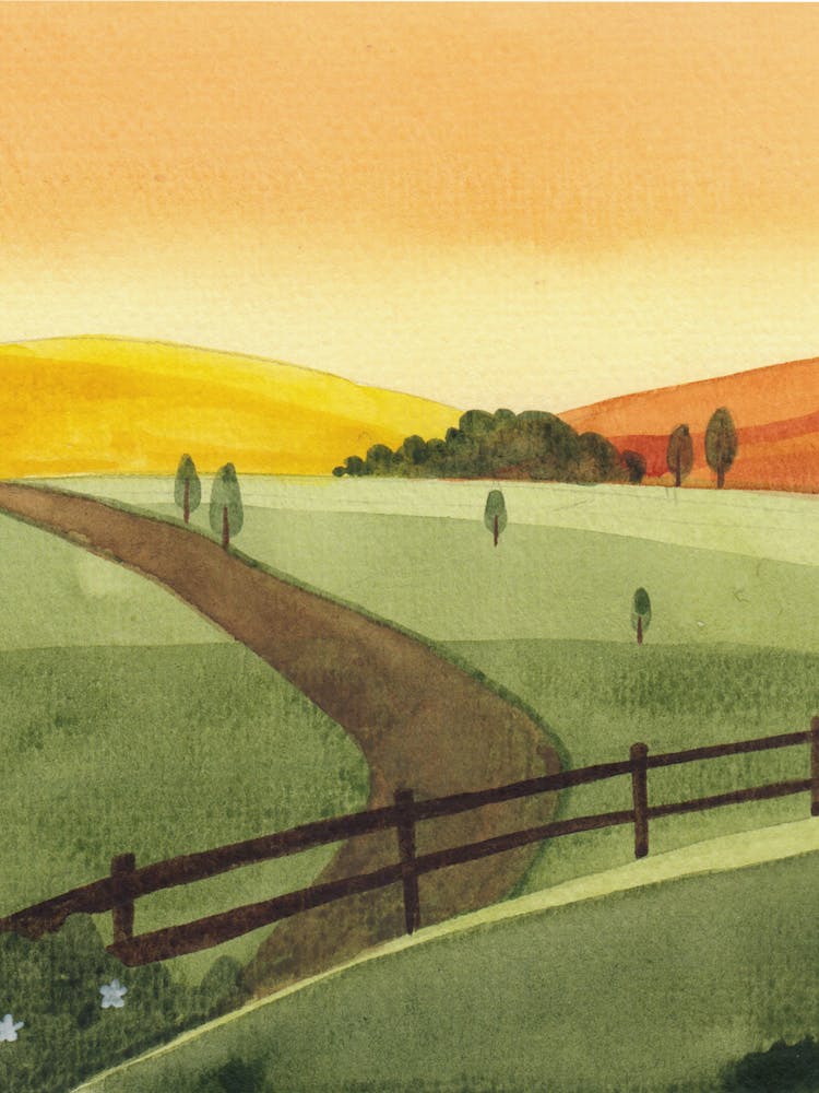 Sunset In The Countryside 1