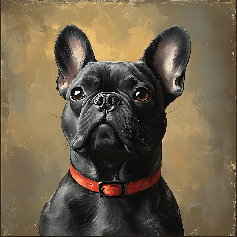 French Bulldog Calm Oil Painting 5
