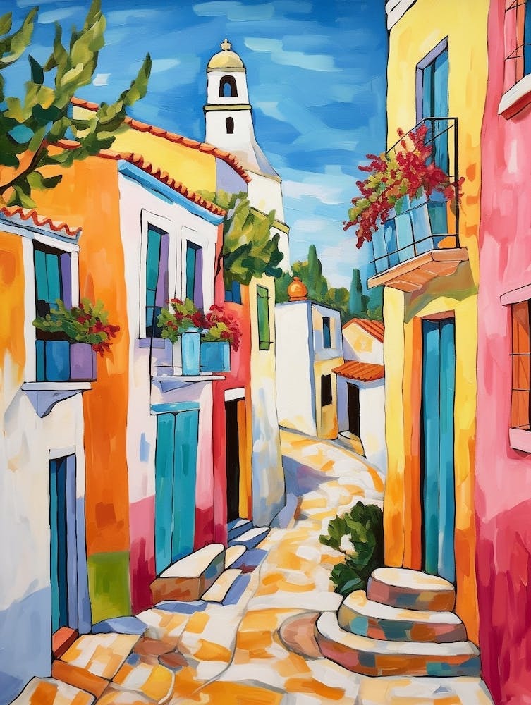Faro Portugal 5 Fauvist Painting