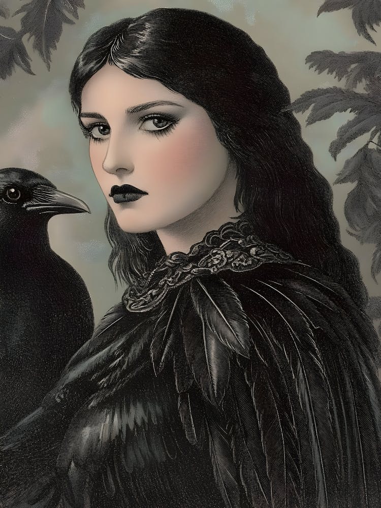 Dark Gothic Crow 9