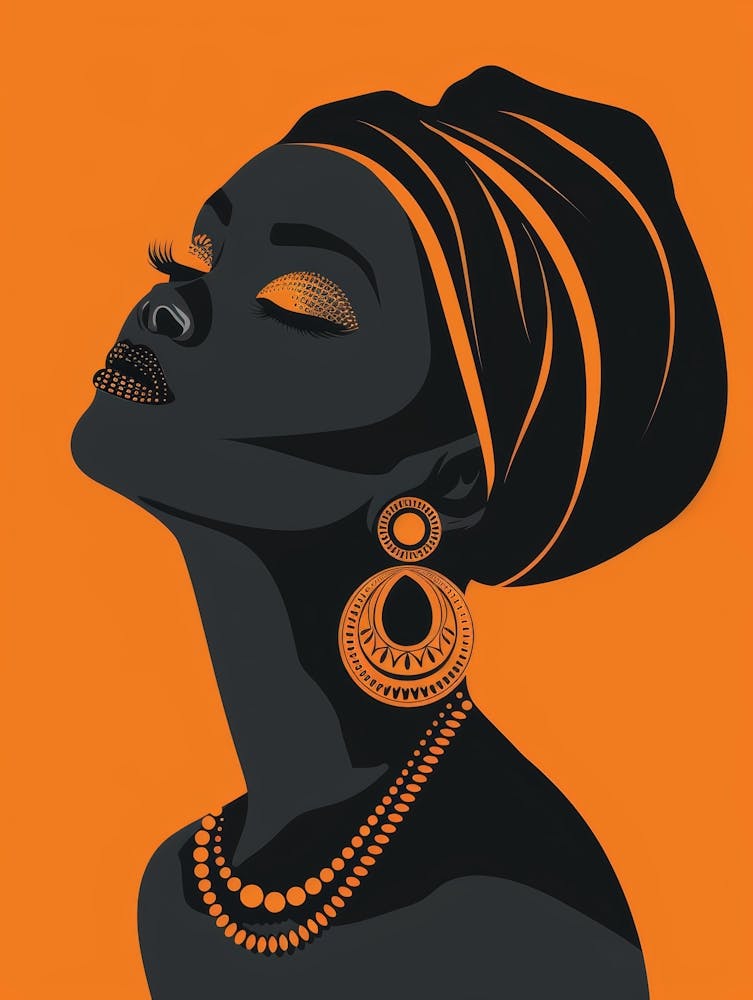 African Woman Canvas Print 10
