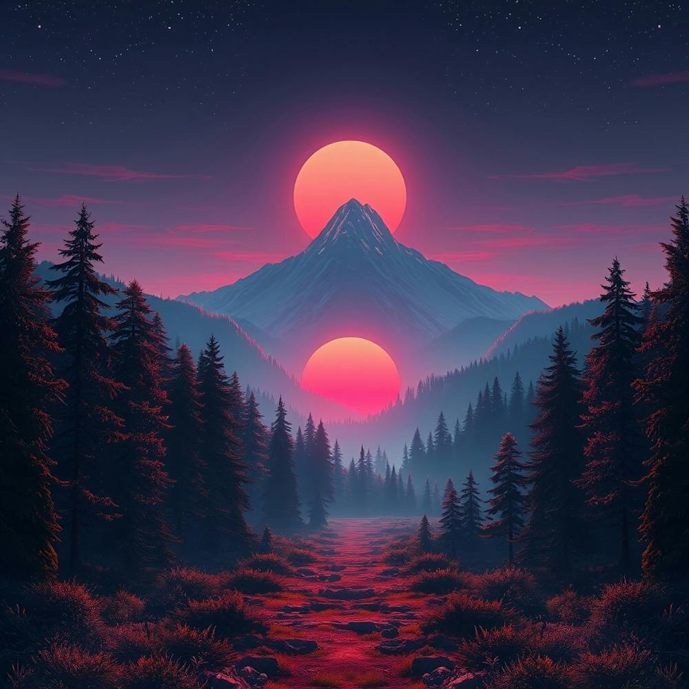 Sunset In The Mountains 54