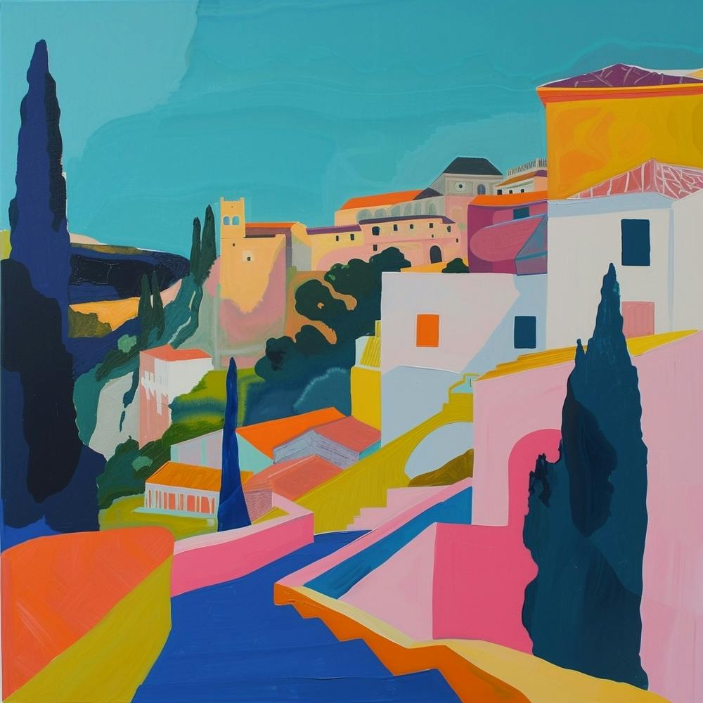 Abstract Travel Collection Granada Spain 2