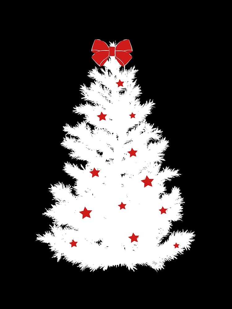 Nordic white Xmas Tree
