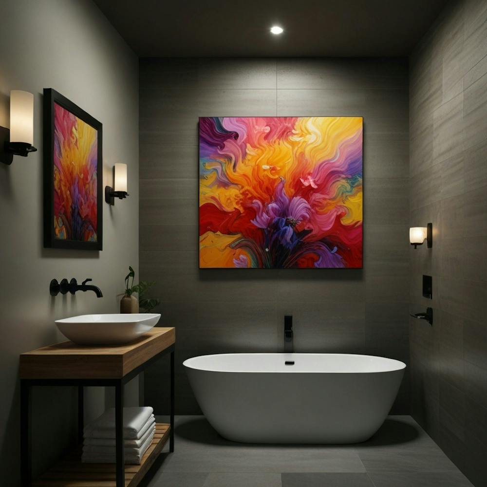Default Create A Unique Art Bathroom 1