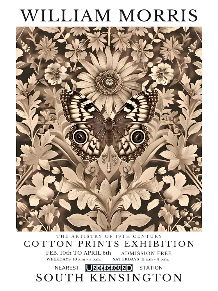 William Morris Cotton Prints Exhibition 84