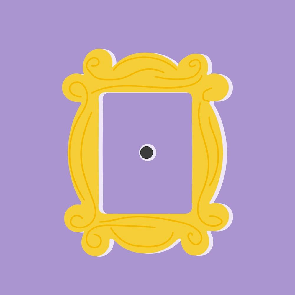 Friends Picture Frame Door Square