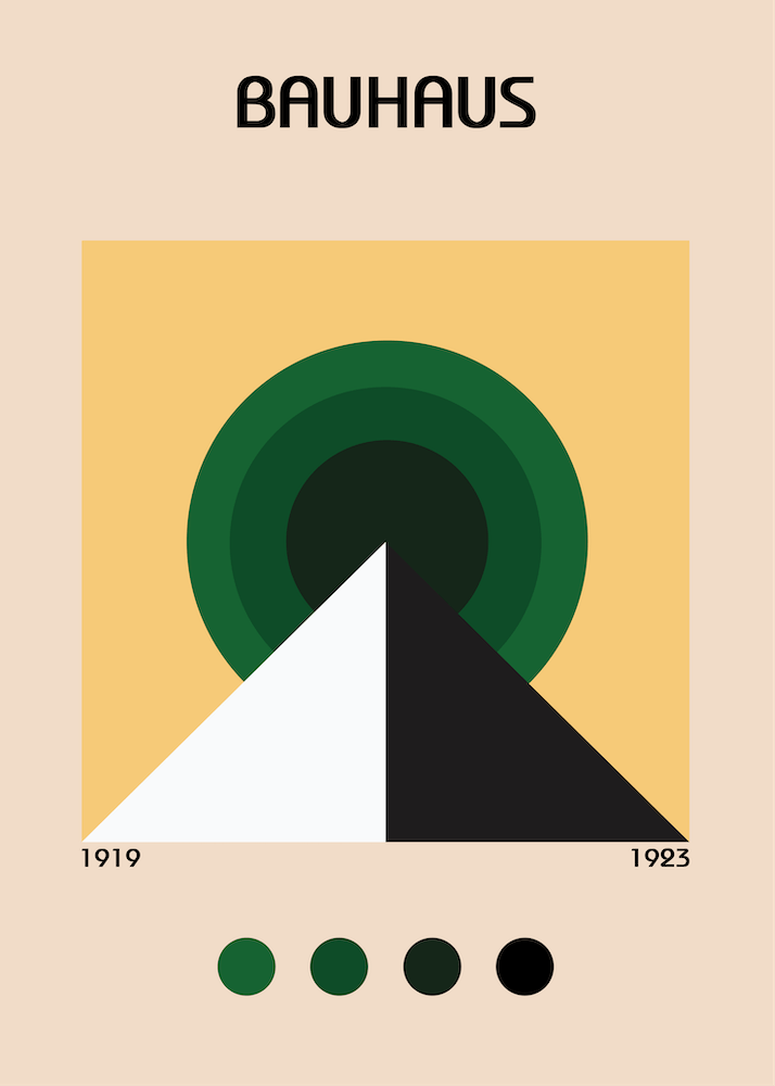 Bauhaus Pyramid Green