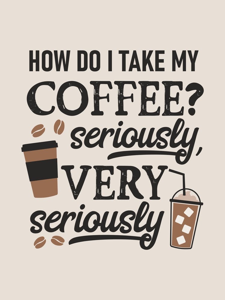 Wie nehme ich meinen Kaffee ernst?