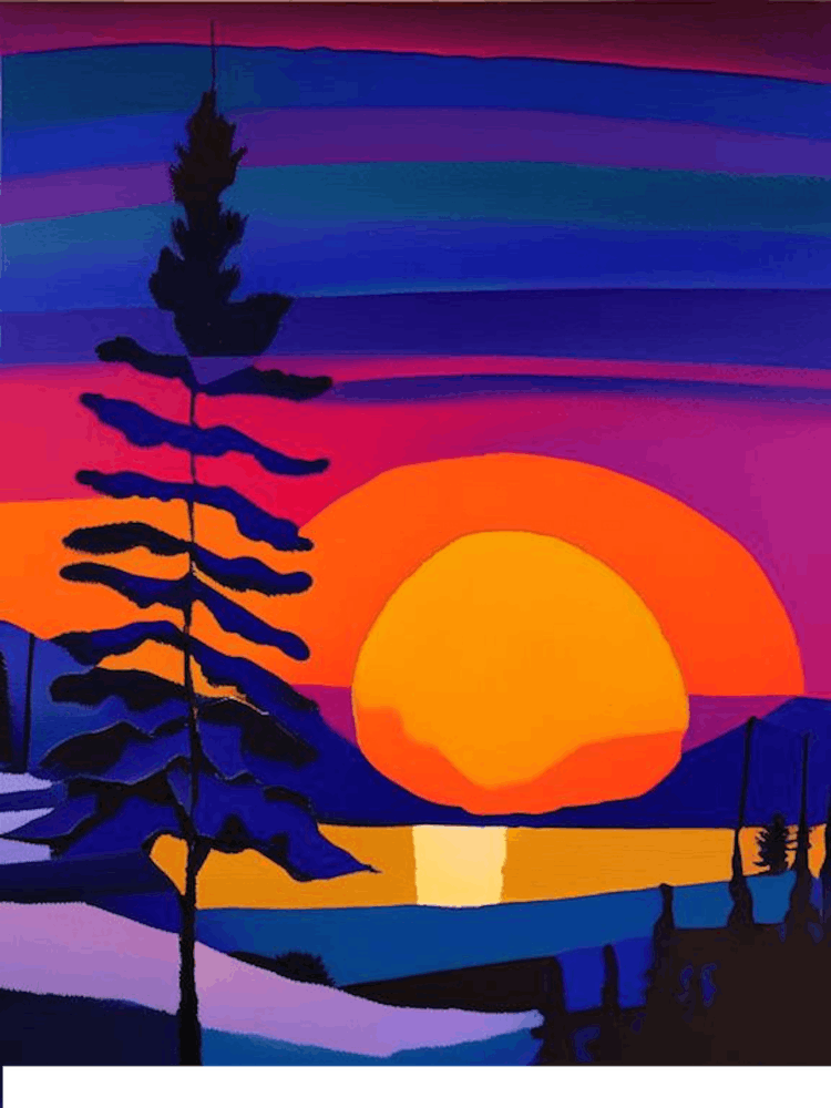 Icy Sunset