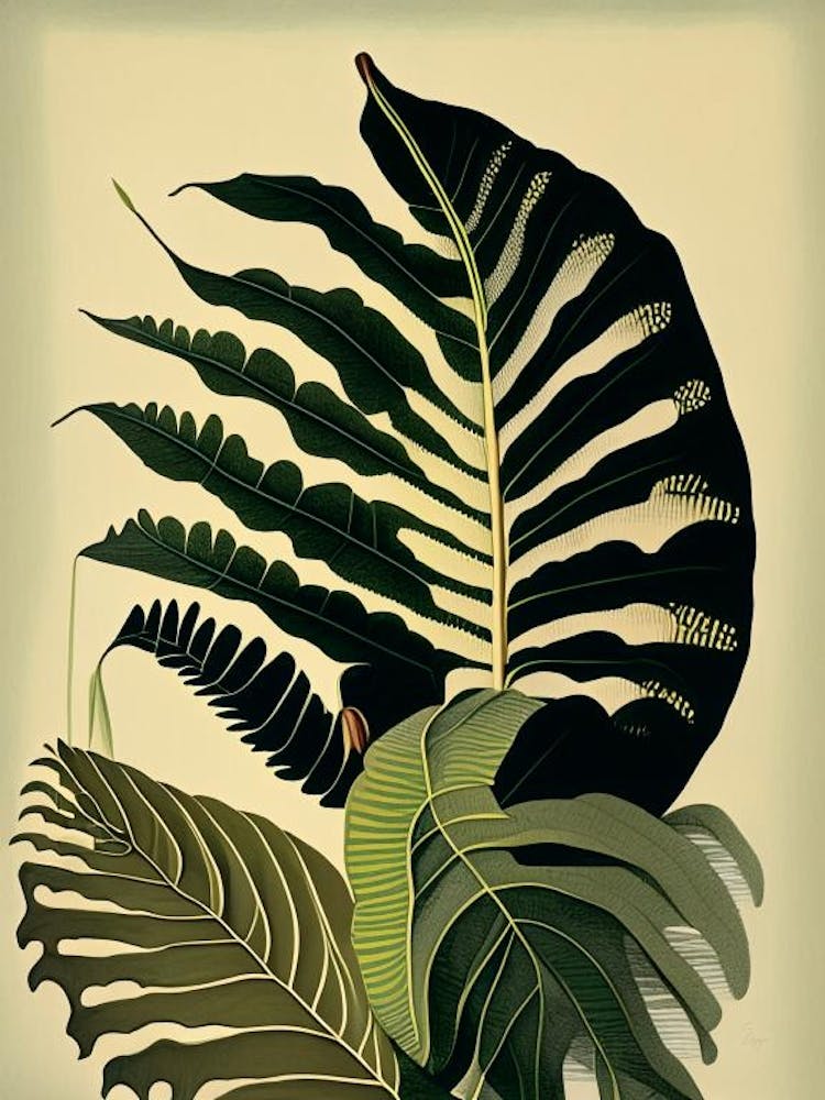 Hart S Tongue Fern Rousseau Inspired