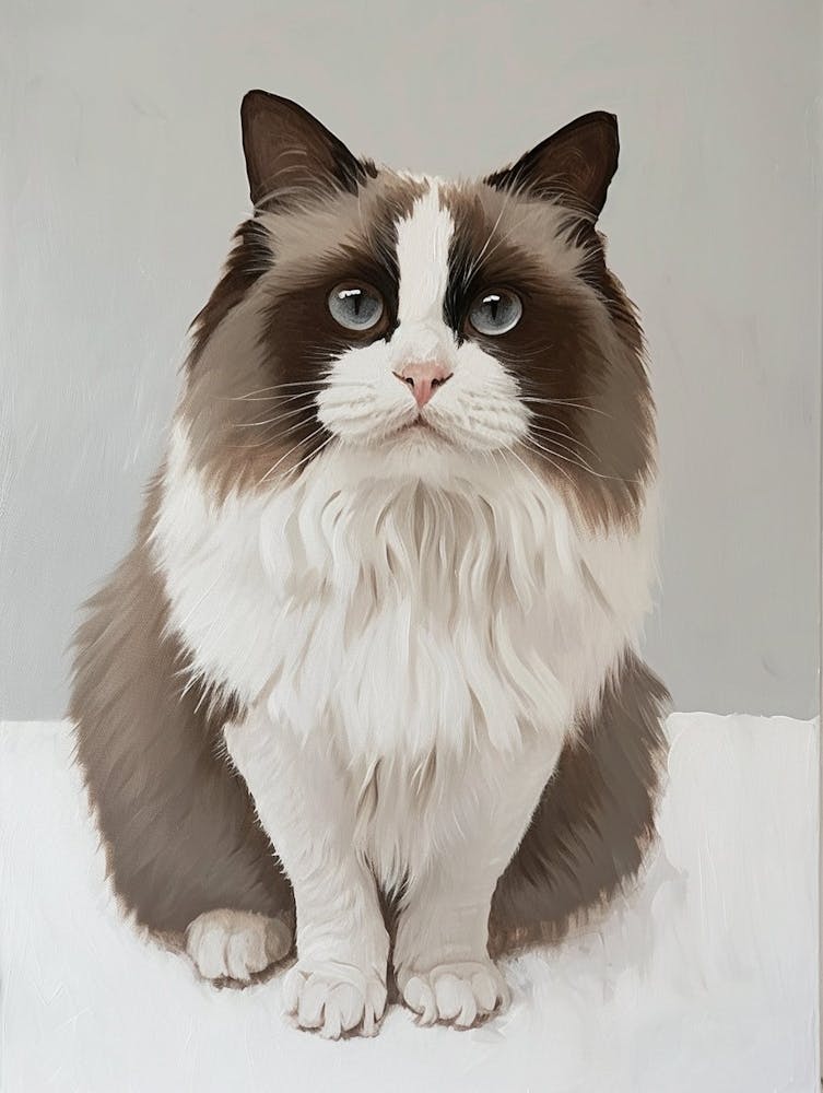 Ragdoll Cat Painting 3