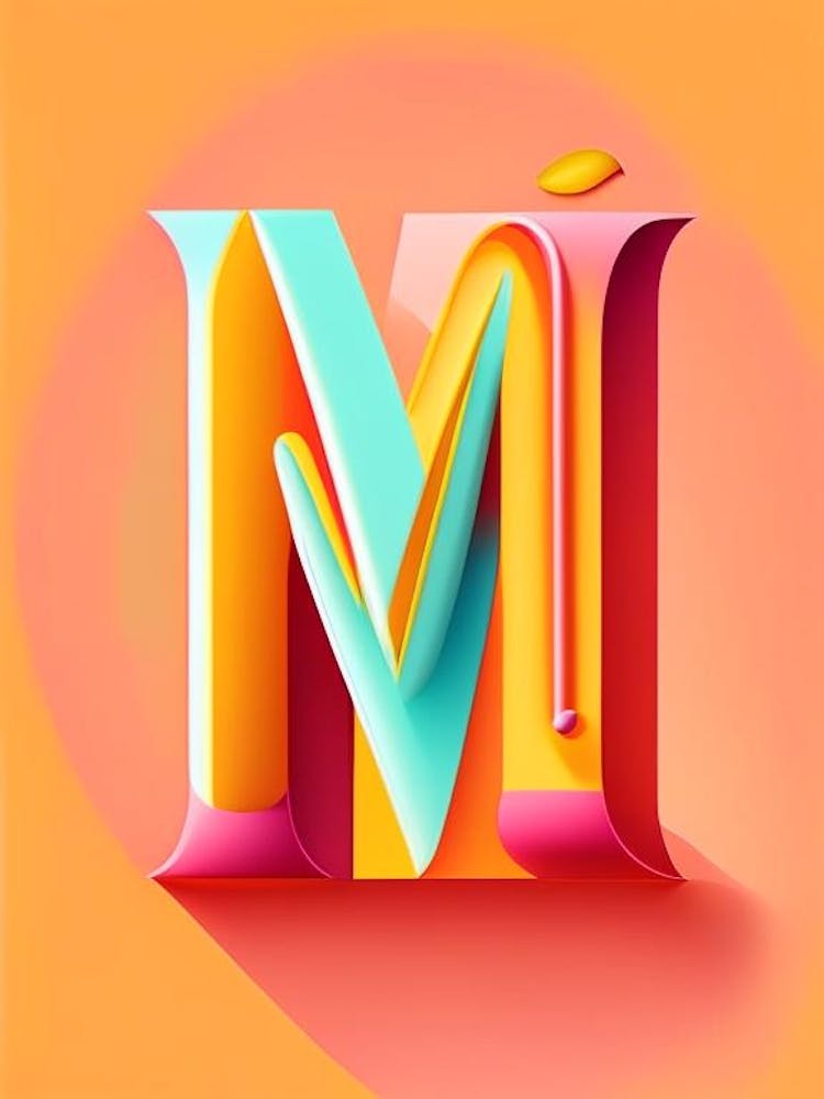 M, Letter, Alphabet Pop Art Matisse