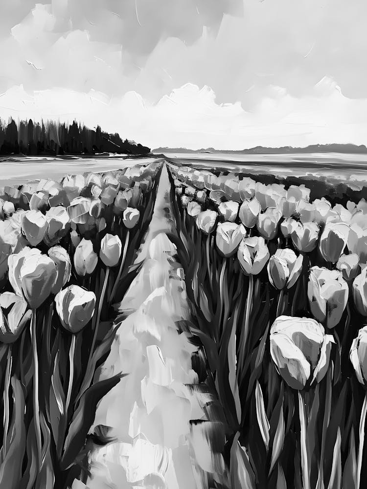 Tulpen auf dem Feld