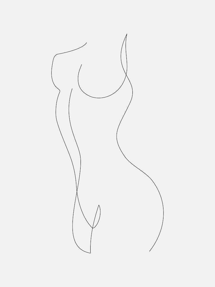 Minimalist Art Feminine Body