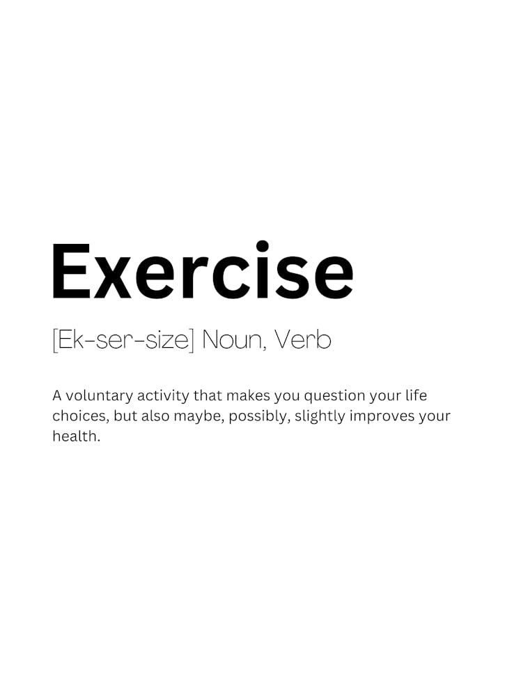 Exercise Definition Meaning 1