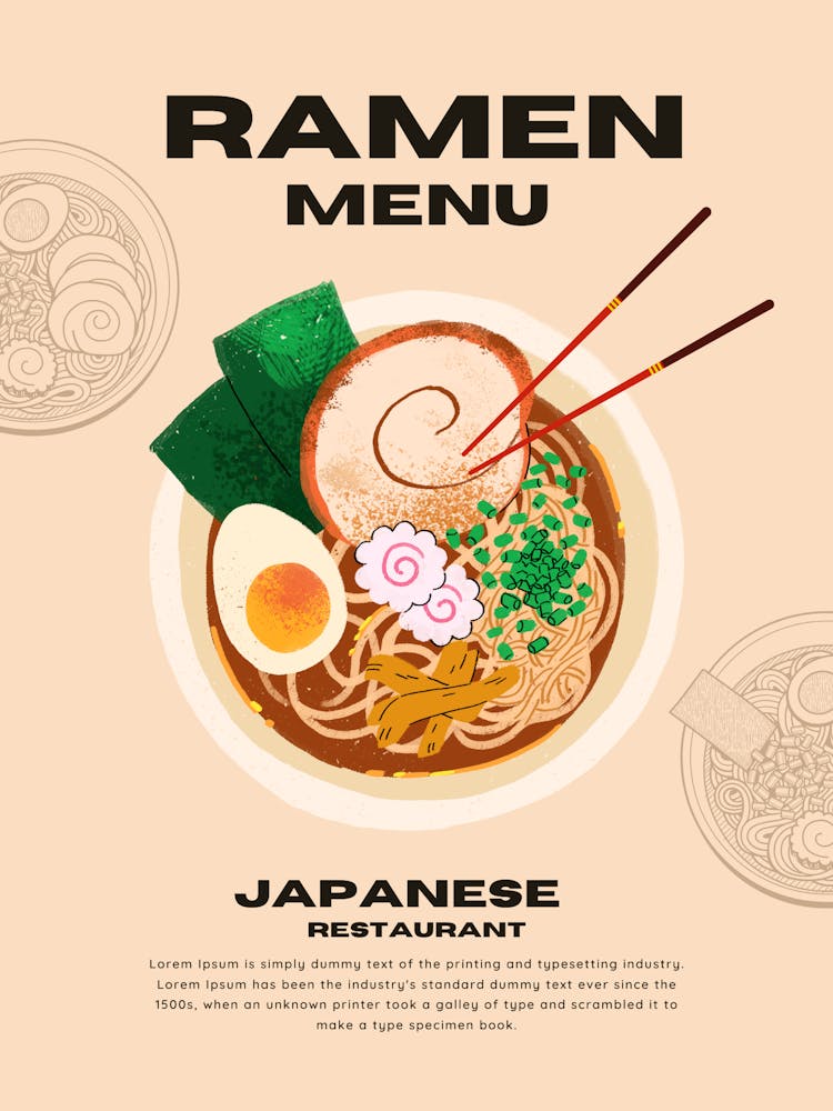 Ramen Menu