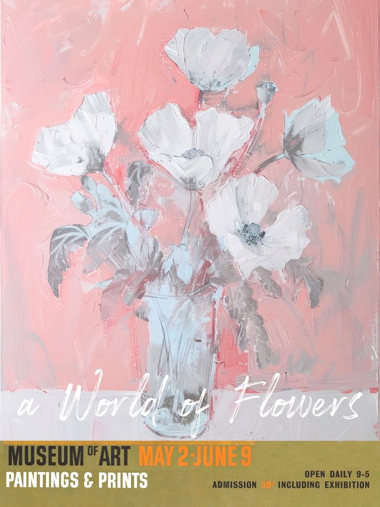 A World Of Flowers, Van Gogh Exhibition Poppy 2