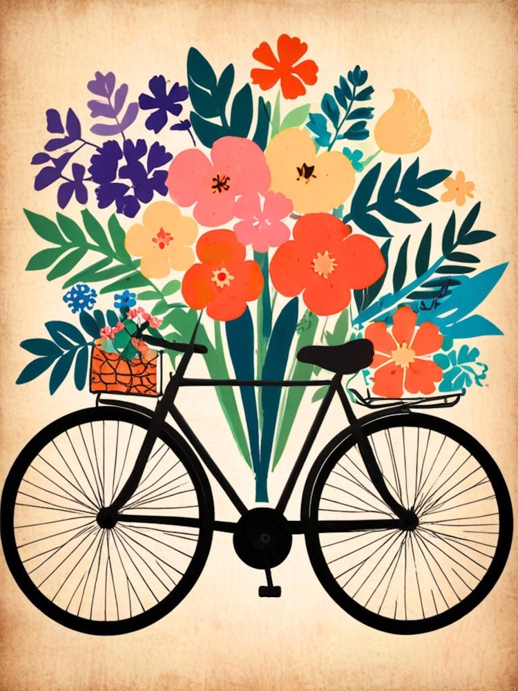 Flowers On A Bicycle