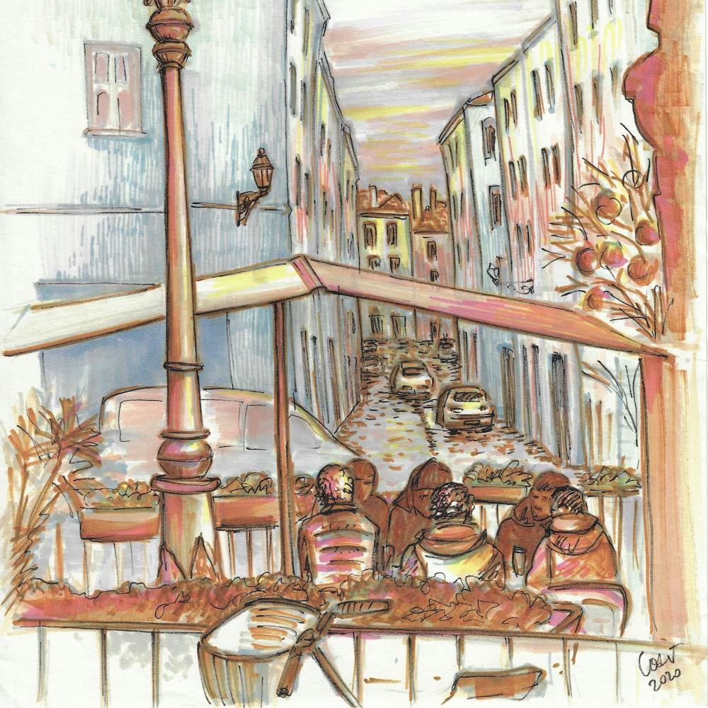 Strolling Lyon Fourviere Streets Square