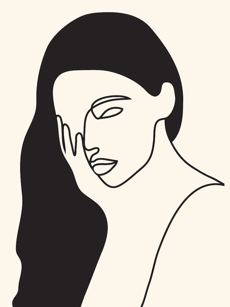 Drawing Female Face Portrait I