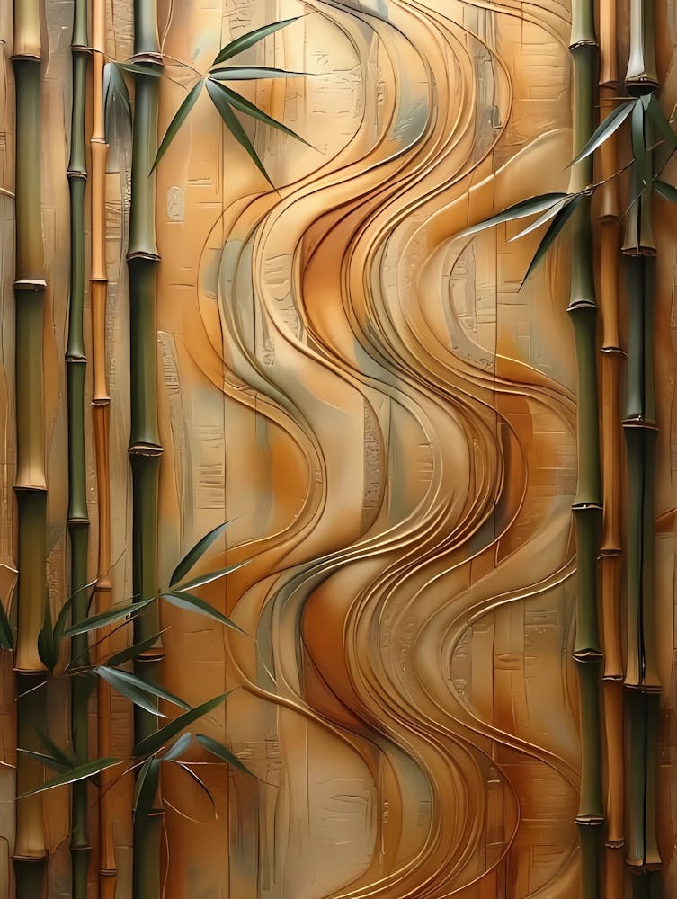 Bamboo Wall Art 1