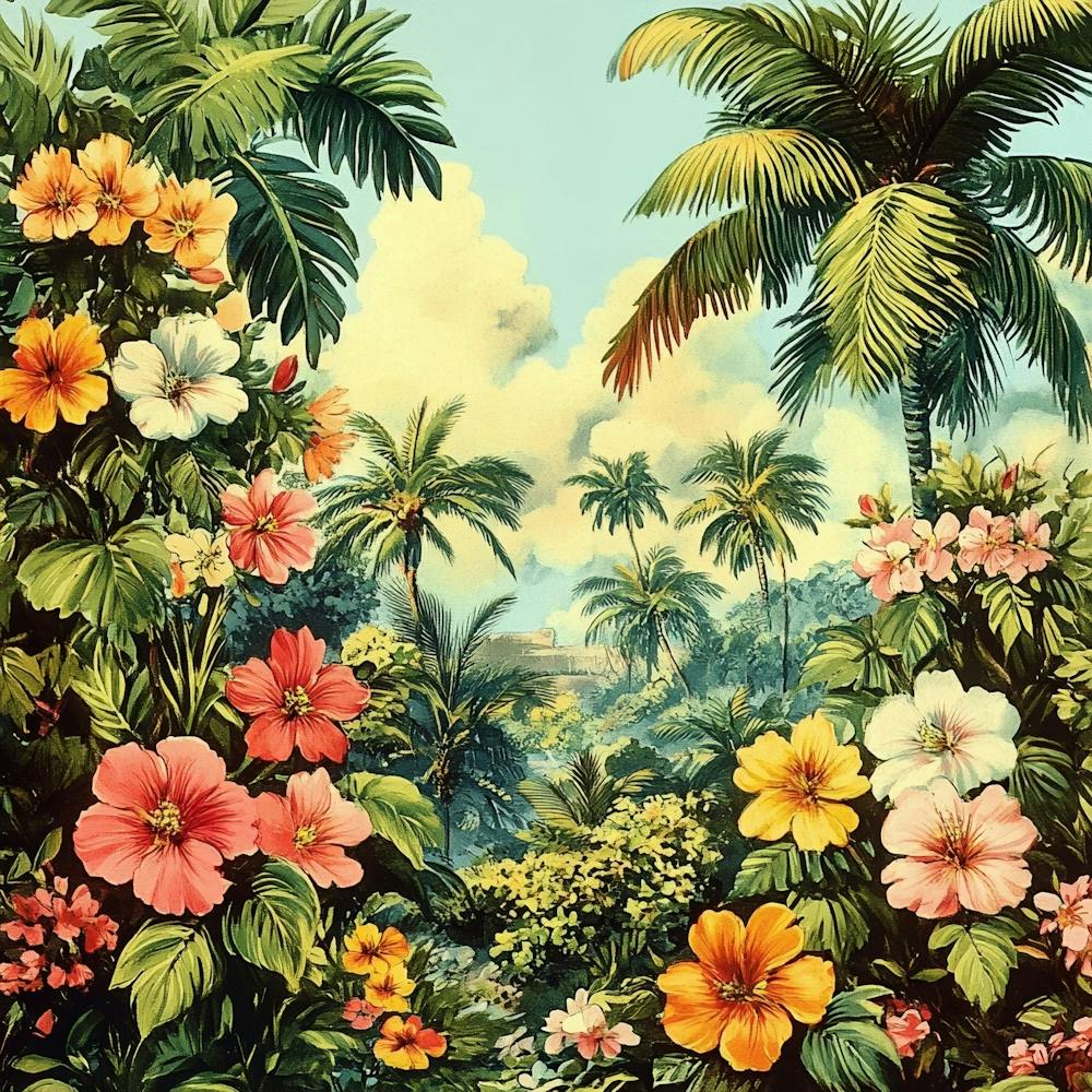 Tropical Garden Art
