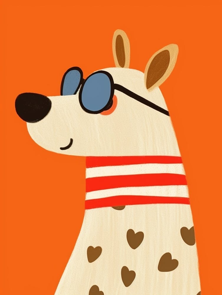 Little Capybara Wearing Sunglasses