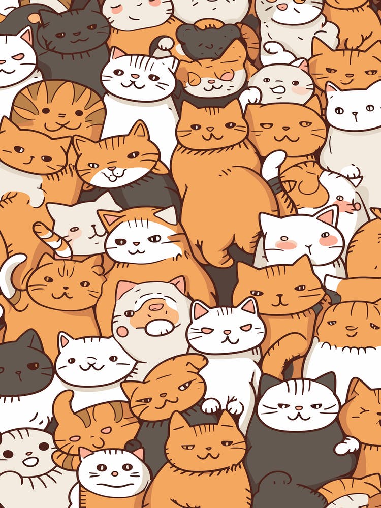 Cats Kawaii Illustration 1