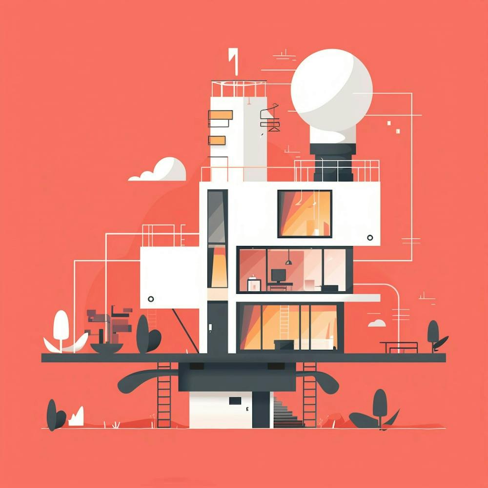 Eine Startup-Inkubator Minimalillustration 1718666778 3