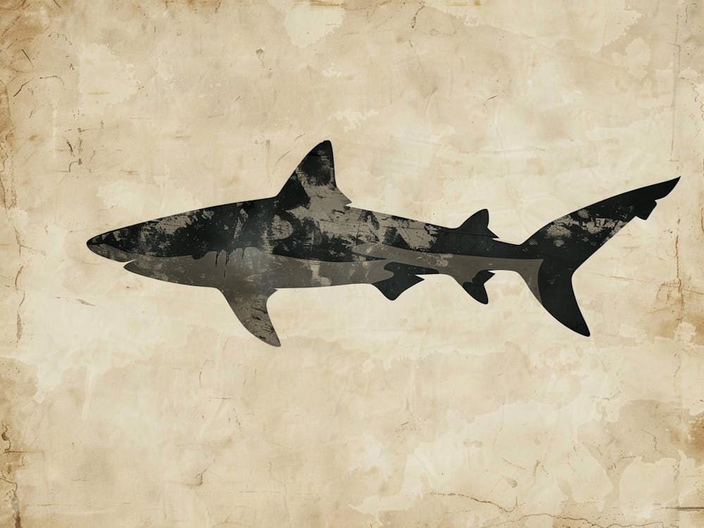 Whitetip Reef Shark Shark Shark Silhouette 7