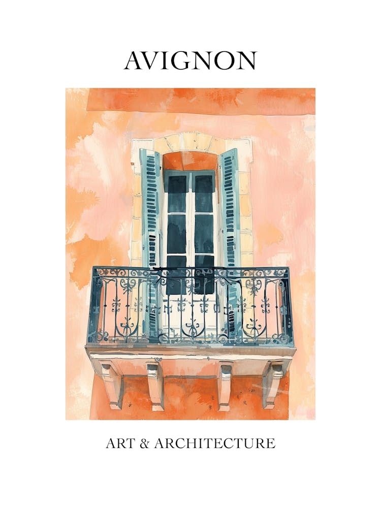 Avignon Travel And Architecture Poster 4