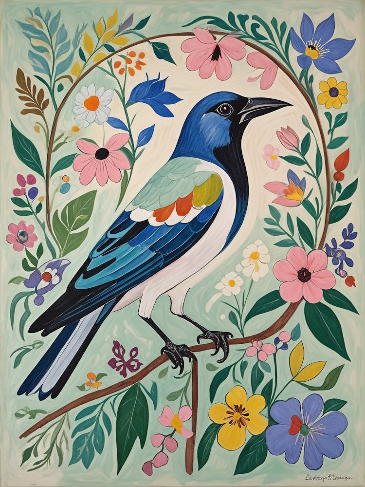 Floral Bird
