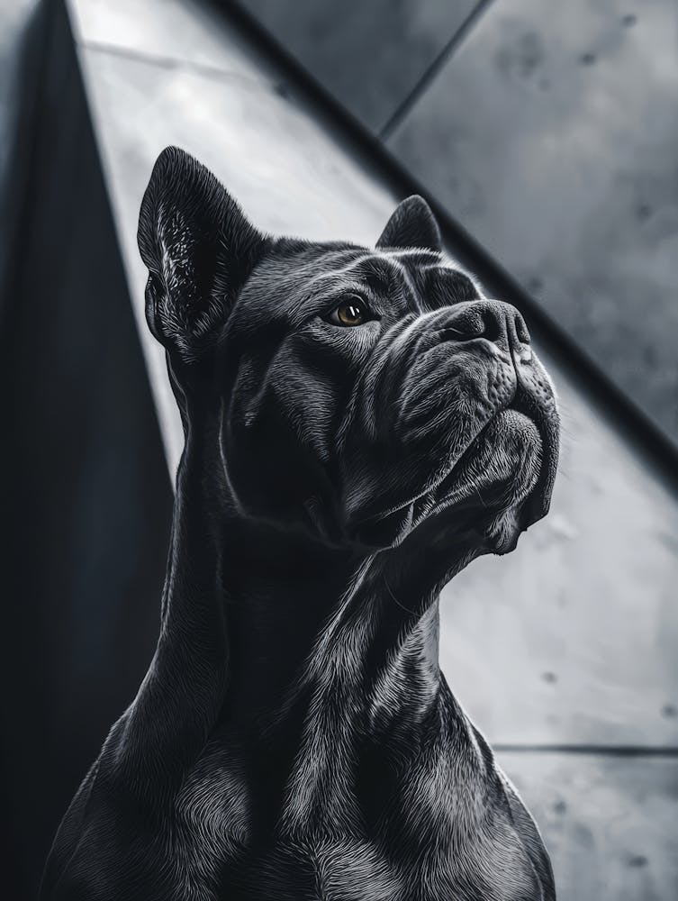 French Bulldog.Generated AI. Wall