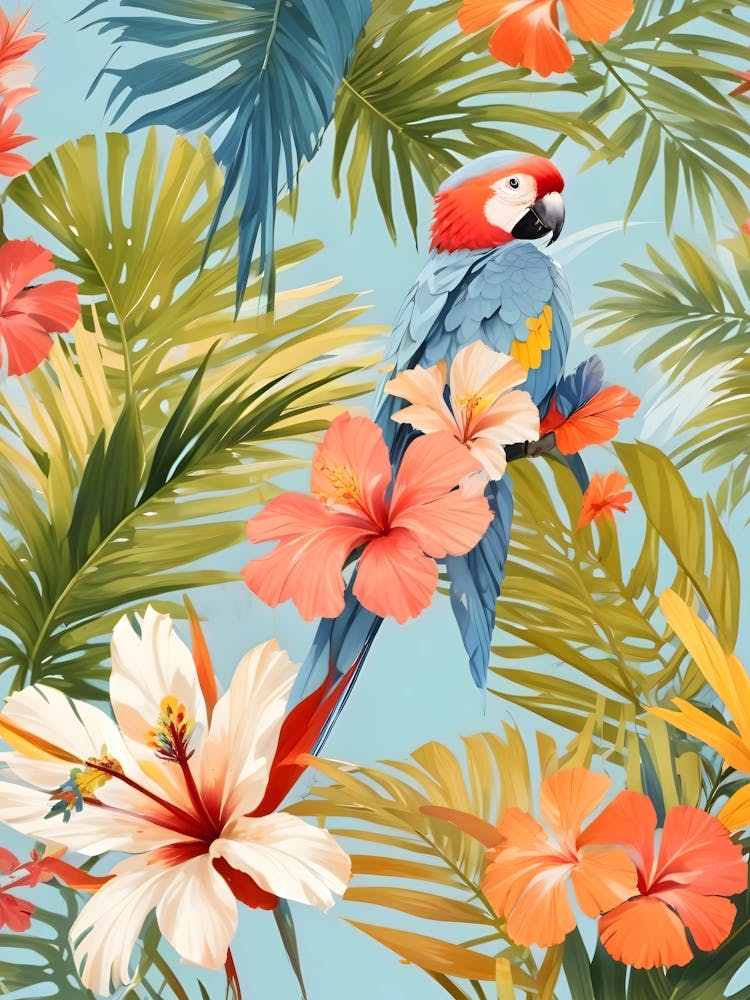 Macaw Tropical Solitude