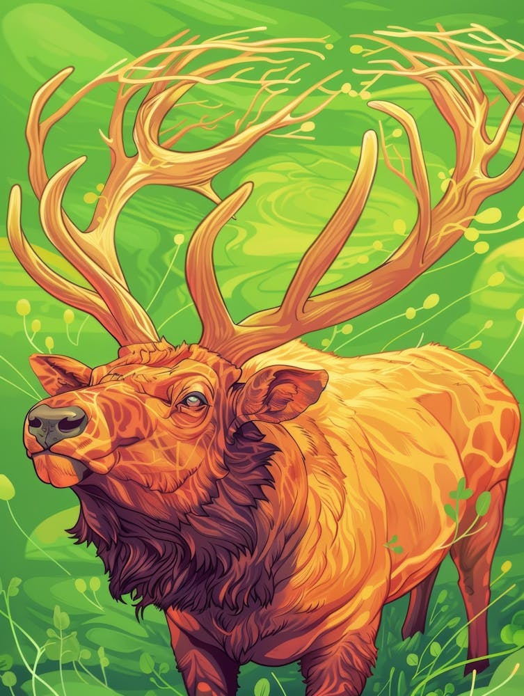 Elk Illustration 6