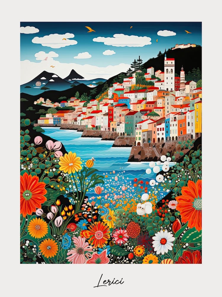 Poster Of Lerici, Italy, Illustration In The Style Of Pop Art 3