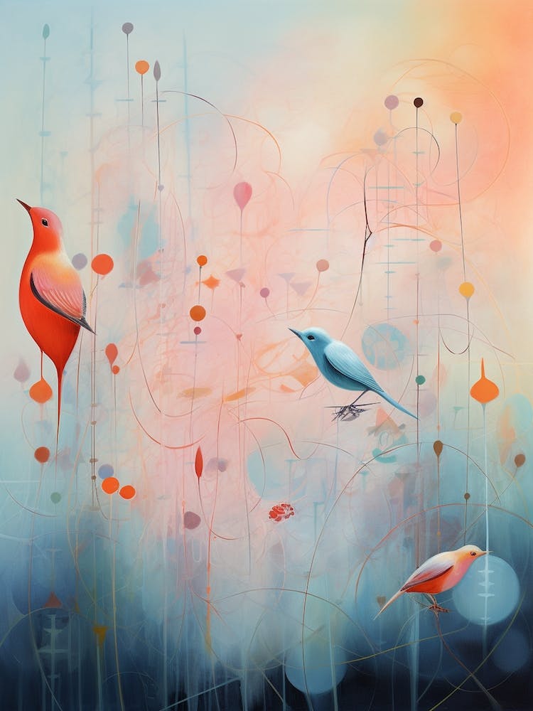 Abstract Bird Illustration