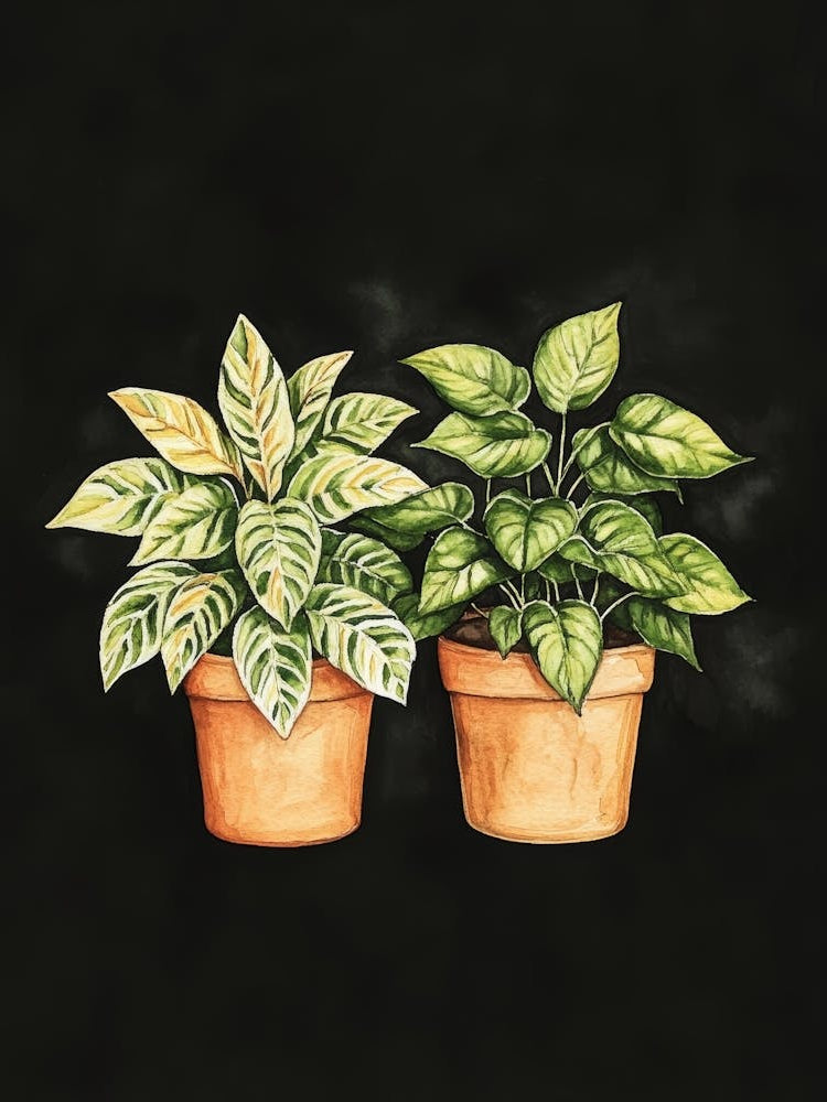 Two Potted Plants 9
