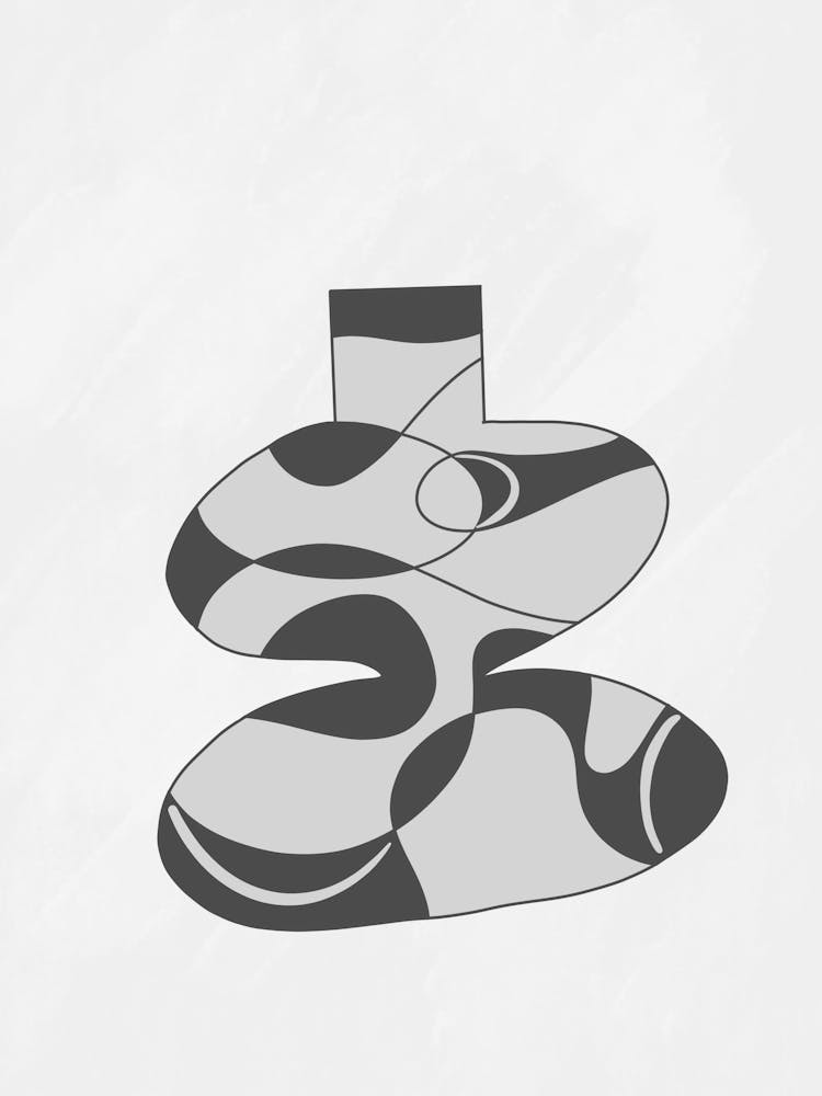 Abstrakte Vase