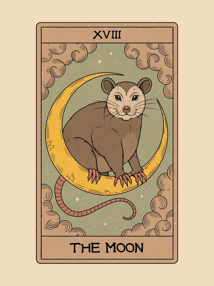 The Moon - Possum Tarot 1