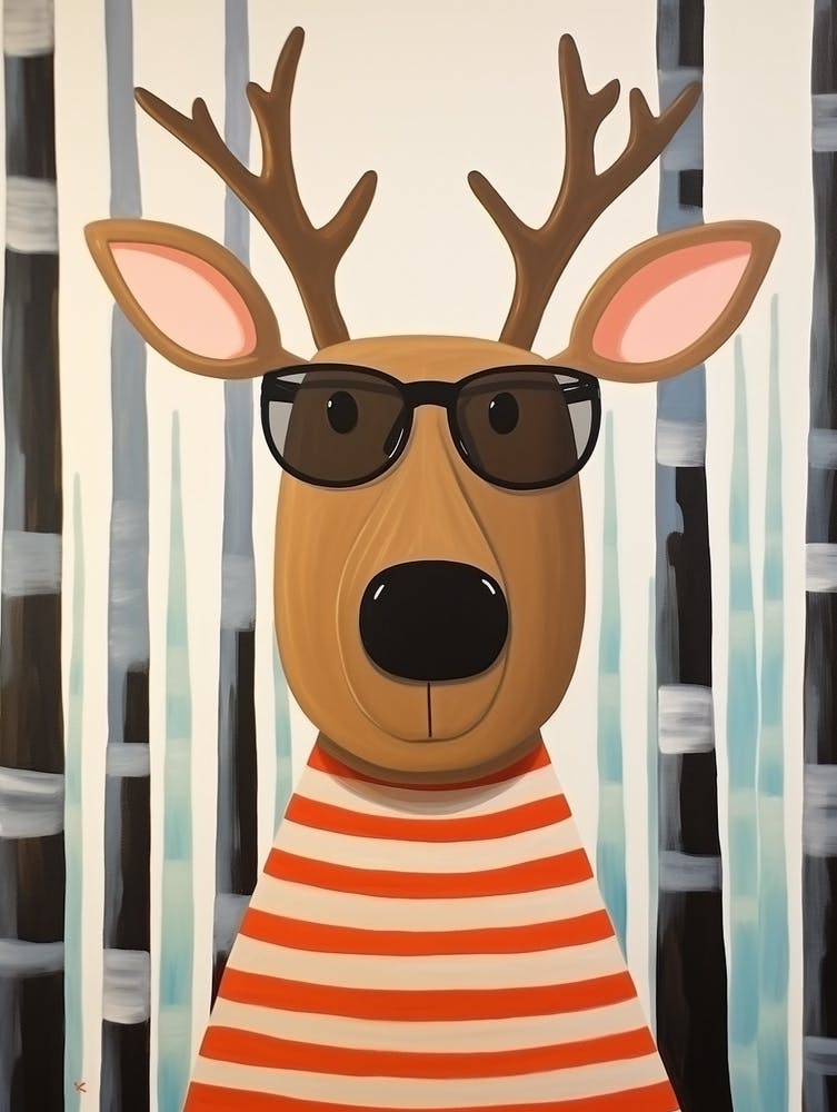 Little Moose 2 Wearing Sunglasses