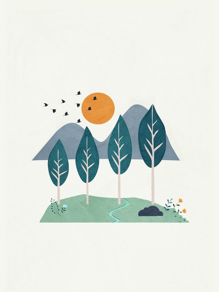 Minimalistische Landschaftskunst III