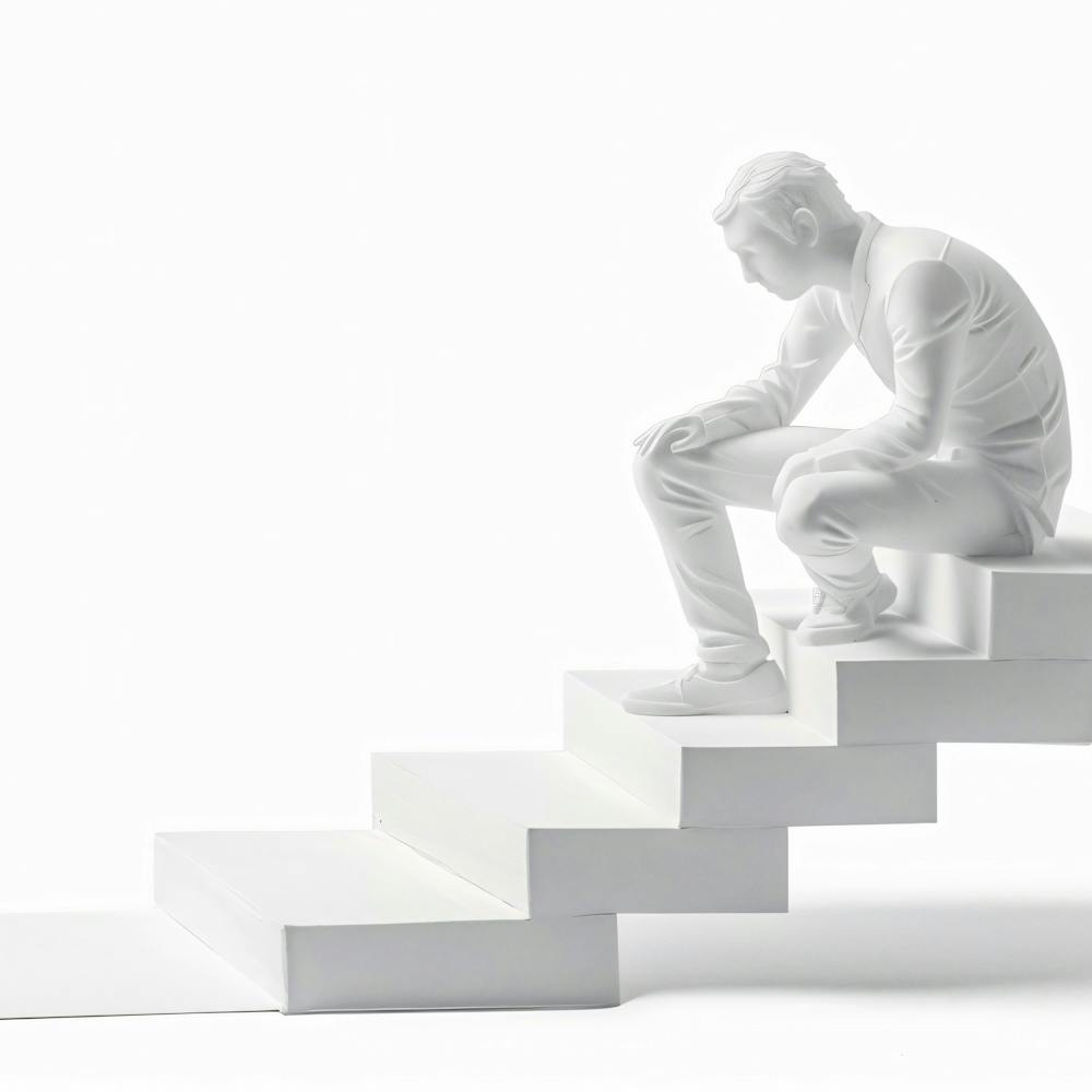 Man On Stairs