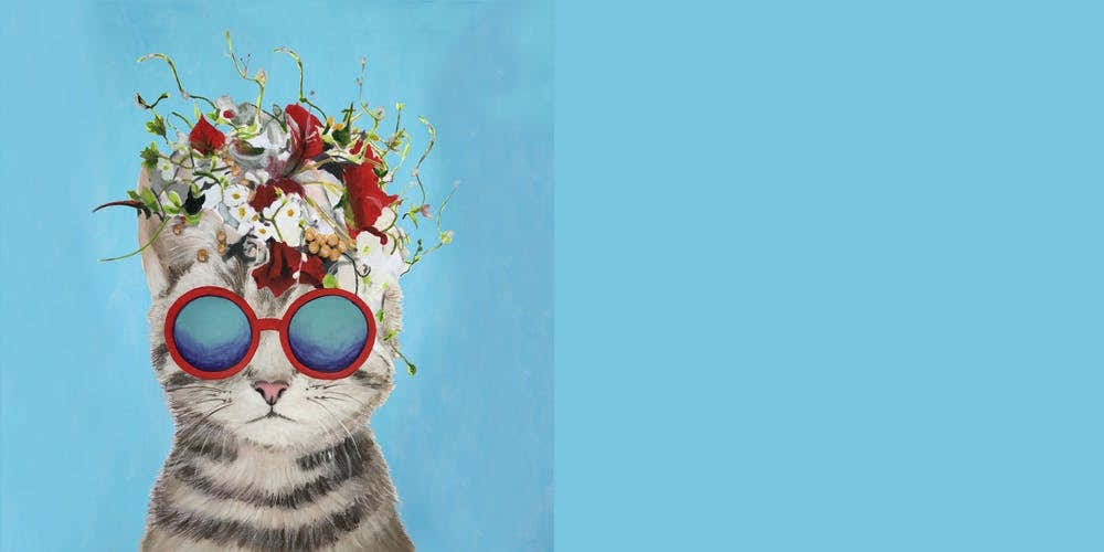 Flower Power Cat