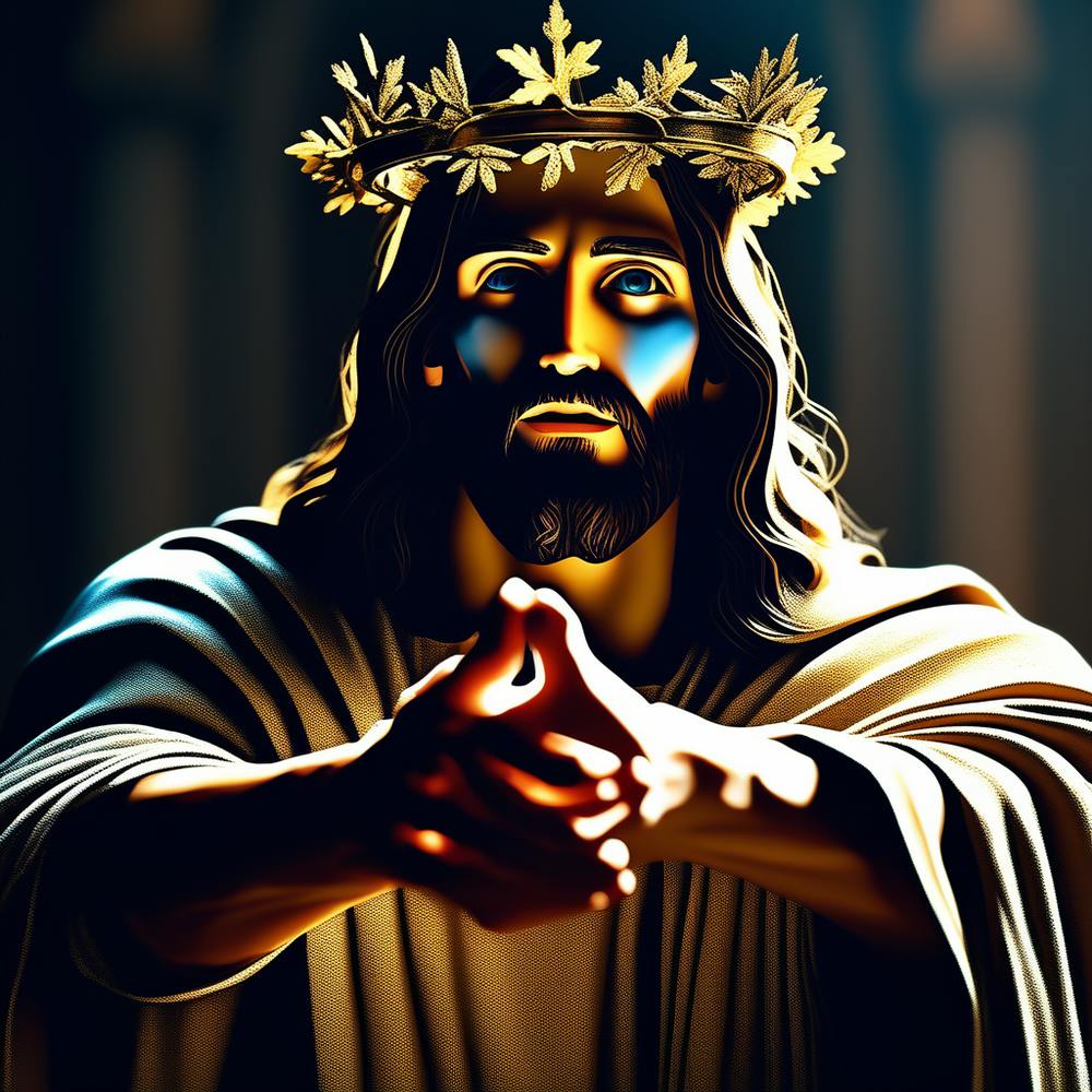 Jesus With Crown