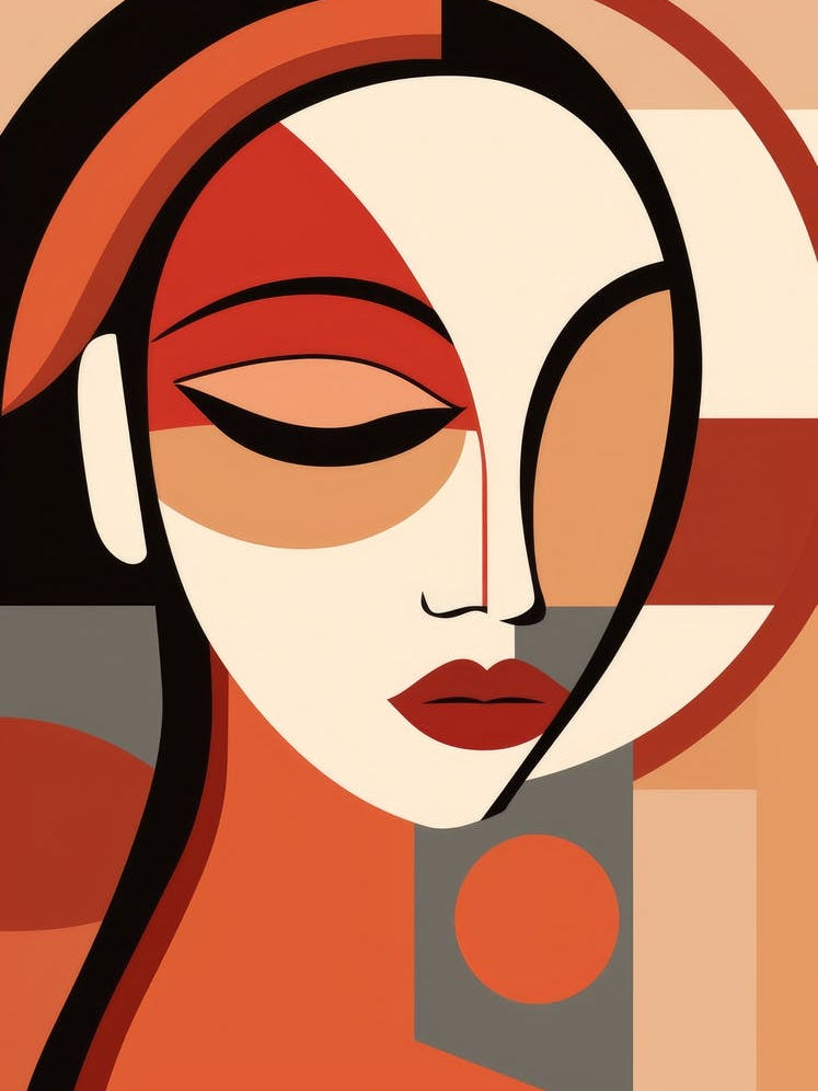 Abstract Woman'S Face 11